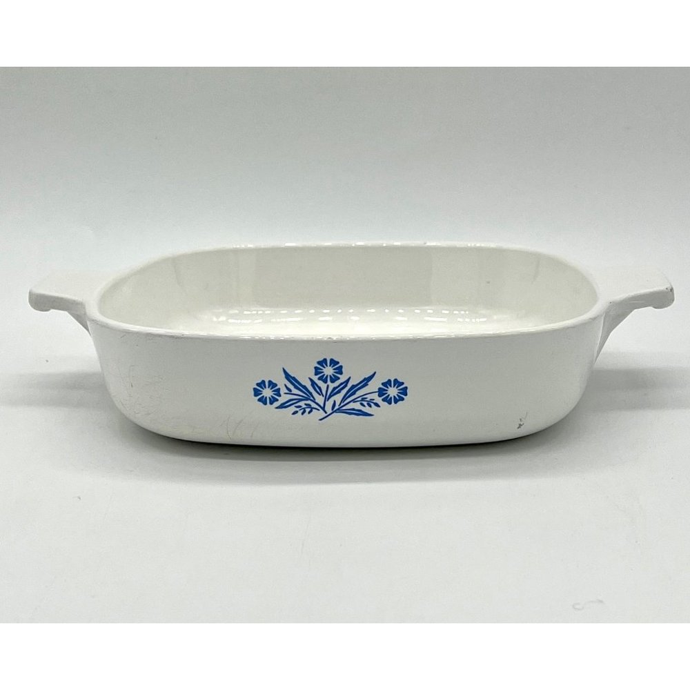 Vintage Corningware Cornflower Blue Square Casserole P-7-B - Picture 2 of 4